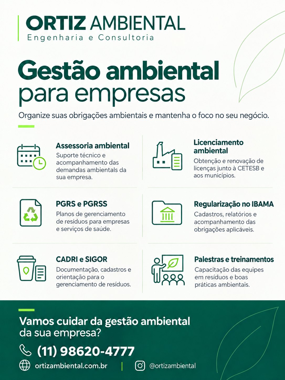ORTIZ AMBIENTAL - Engenharia e Consultoria 