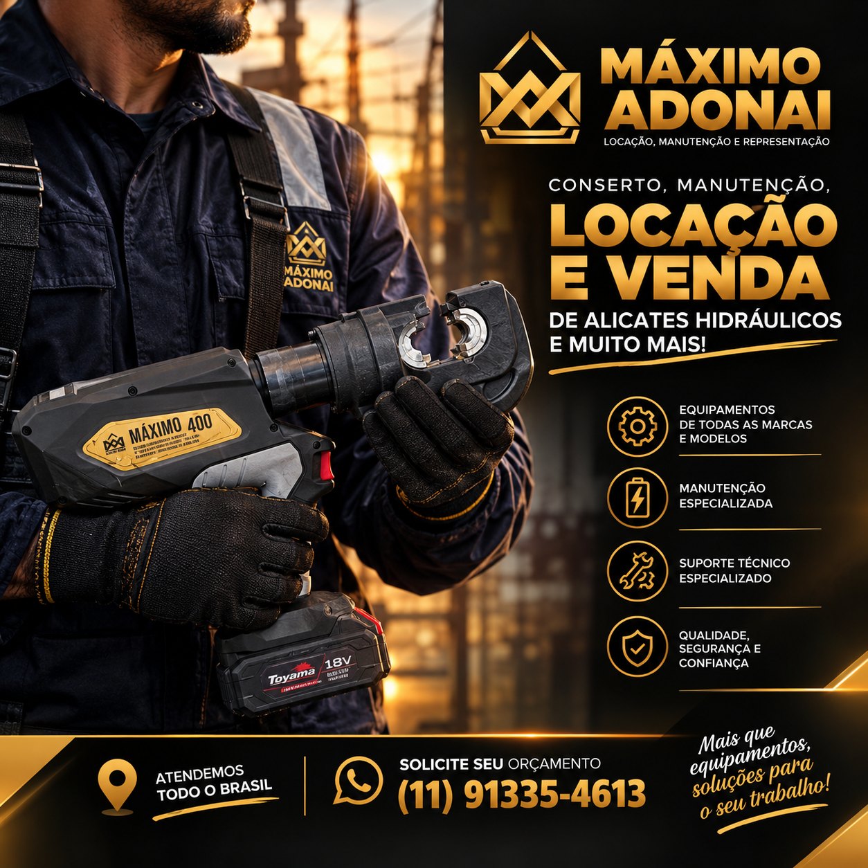Maximo Adonai Manutenção Locação e Representação.